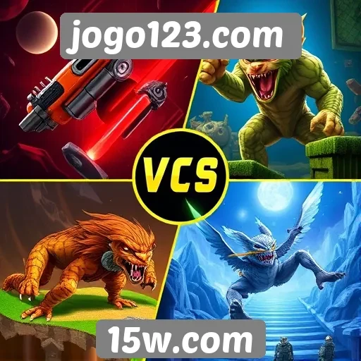 Comparativo de gráficos em jogos do site jogo123.com